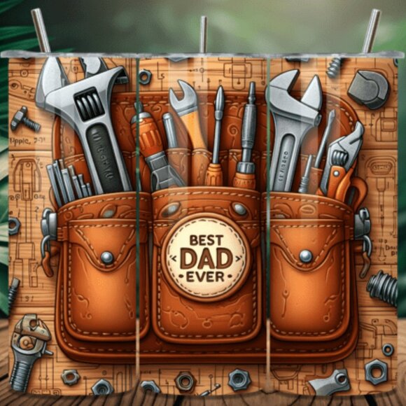 Nature & Mens Themed 20oz Sublimated Stainless Steel Tumbler with Lid & Straw - Picture 5 of 5